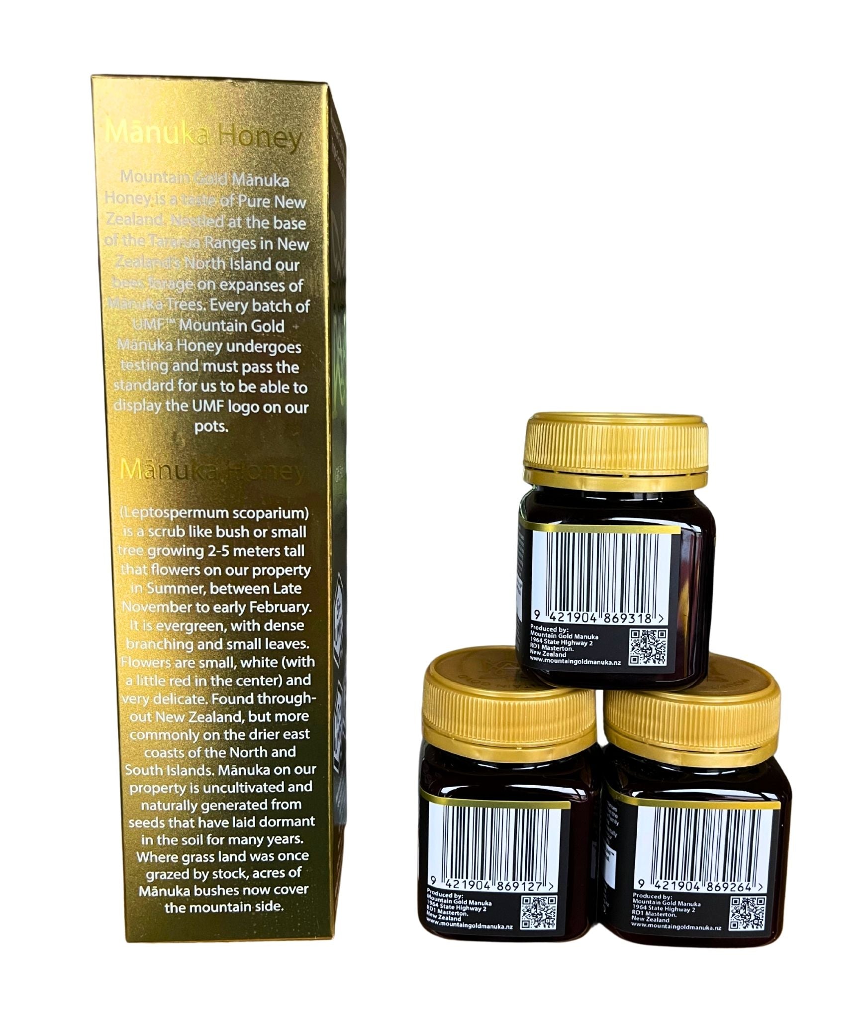 Mountain Gold UMF 5,10,15+ Manuka-Honig-Geschenkpaket